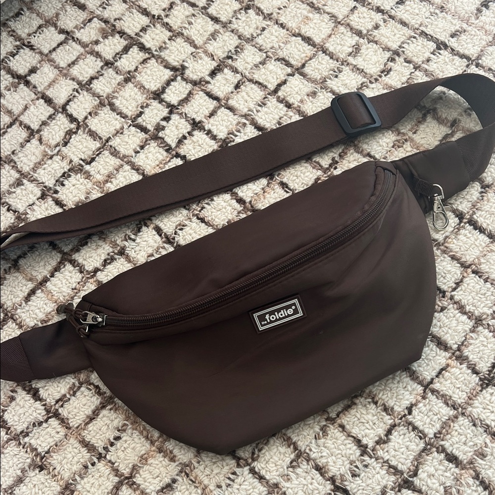 Foldie Brown Crossbody Bag
